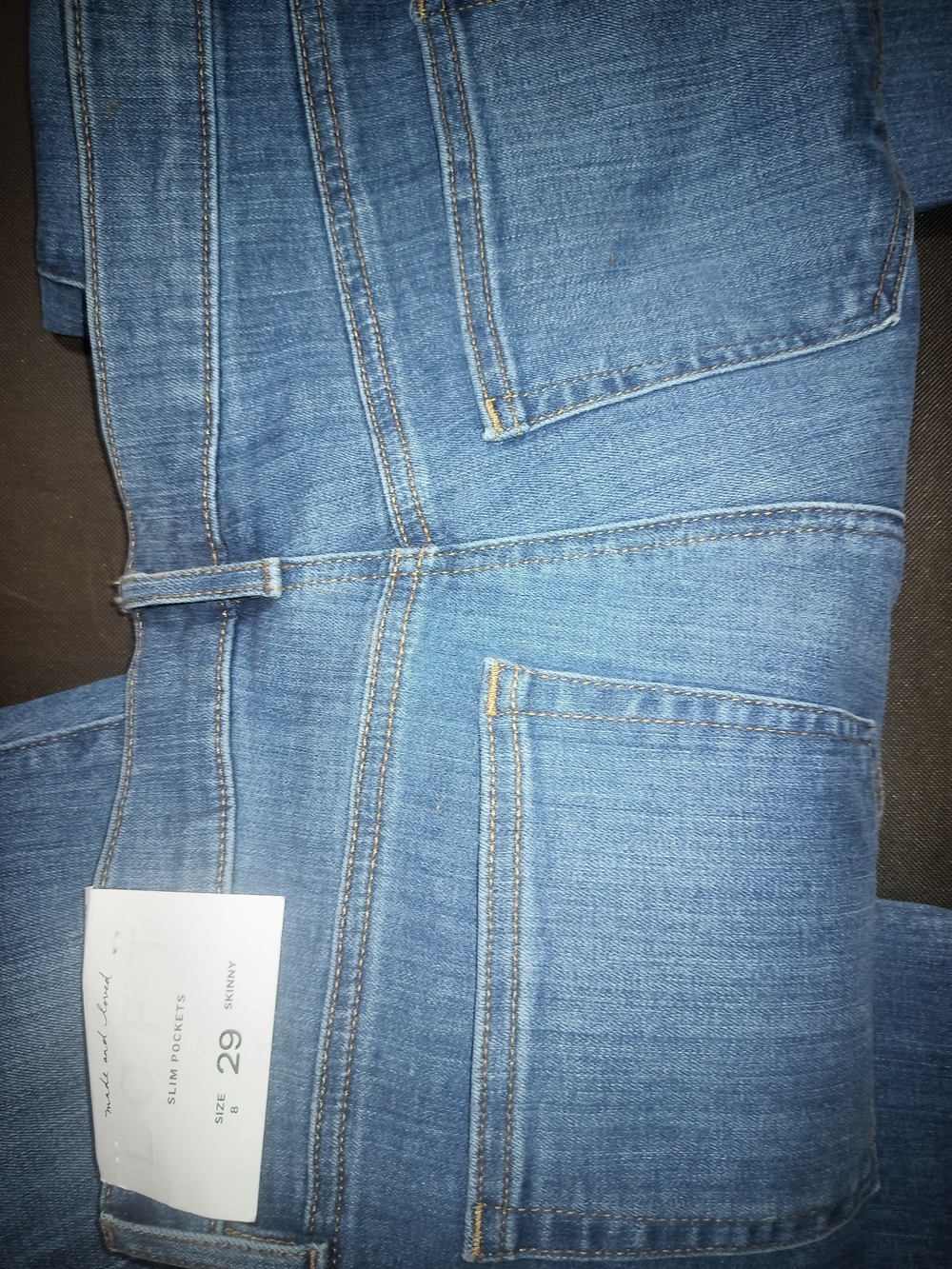 LOFT Women's Skinny Jeans in Medium Blue Denim